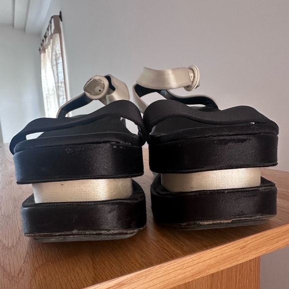 PRADA SILK PLATFORM SANDAL - Picture 5 of 5